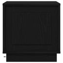 vidaXL Éjjeliszekrény 2 pcs Fekete 44 x 34,5 x 45 cm Faanyag