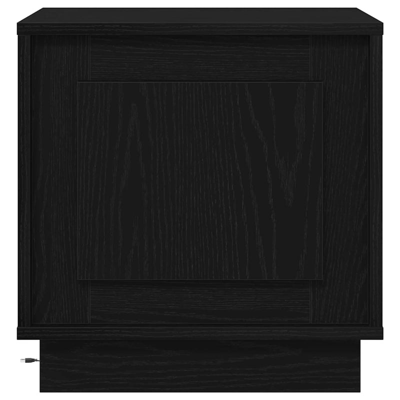 vidaXL Éjjeliszekrény tartalmaz 2 pcs Fekete 44 x 34.5 x 45 cm Faanyag