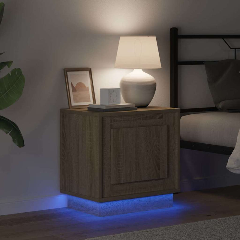 vidaXL Éjjeliszekrény 2 pcs sonoma tölgy 44 x 34.5 x 45 cm Faanyag