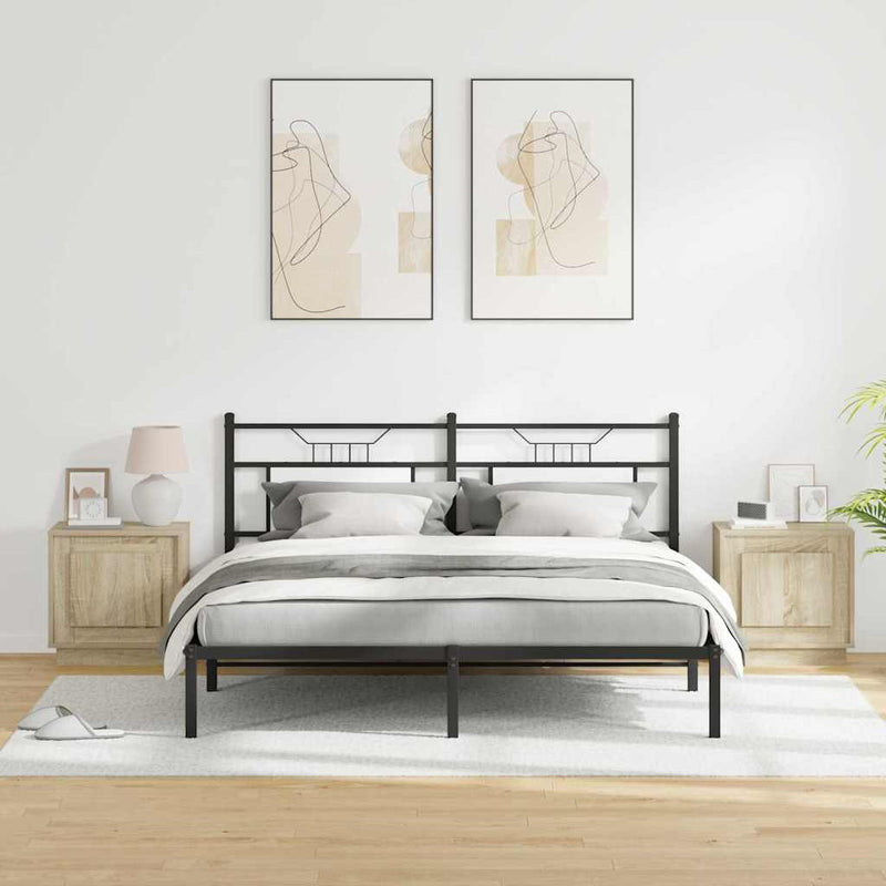 vidaXL Éjjeliszekrény 2 pcs sonoma tölgy 44 x 34.5 x 45 cm Faanyag