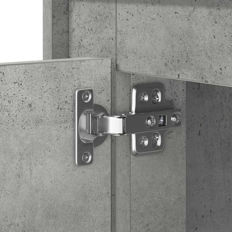 vidaXL Éjjeliszekrény tartalmaz Beton szürke 44 x 34.5 x 45 cm Faanyag