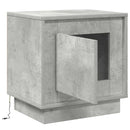 vidaXL Éjjeliszekrény Beton Szürke 44 x 34,5 x 45 cm Faanyag