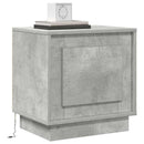 vidaXL Éjjeliszekrény 2 pcs Beton Szürke 44 x 34,5 x 45 cm Faanyag
