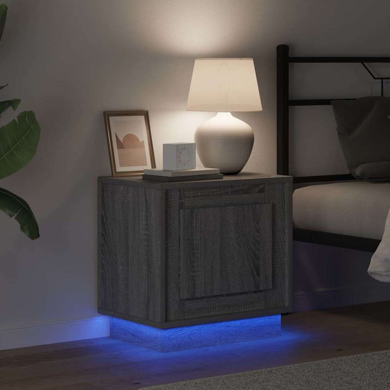 vidaXL Éjjeliszekrény tartalmaz 2 pcs Szürke 44 x 34.5 x 45 cm Faanyag