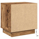 vidaXL Éjjeliszekrény 2 pcs Öreg fa 44 x 34,5 x 45 cm Faanyag