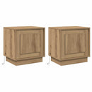 vidaXL Éjjeliszekrény 2 pcs Artisan tölgy 44 x 34,5 x 45 cm Faanyag