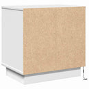 vidaXL Éjjeliszekrény fiókkal Fehér 50 x 34,5 x 50 cm Faanyag