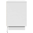vidaXL Éjjeliszekrény fiókkal 2 pcs Fehér 50 x 34.5 x 50 cm Faanyag