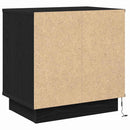 vidaXL Éjjeliszekrény fiókkal Fekete tölgy 50 x 34,5 x 50 cm Faanyag
