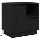 vidaXL Éjjeliszekrény 2 pcs Fekete tölgy 50 x 34,5 x 50 cm Faanyag