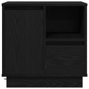 vidaXL Éjjeliszekrény fiókkal 2 pcs Fekete 50 x 34.5 x 50 cm Faanyag