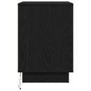 vidaXL Éjjeliszekrény 2 pcs Fekete tölgy 50 x 34,5 x 50 cm Faanyag