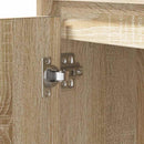 vidaXL Éjjeliszekrény 2 pcs Sonoma tölgy 50 x 34,5 x 50 cm Faanyag