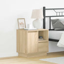 vidaXL Éjjeliszekrény 2 pcs Sonoma tölgy 50 x 34,5 x 50 cm Faanyag