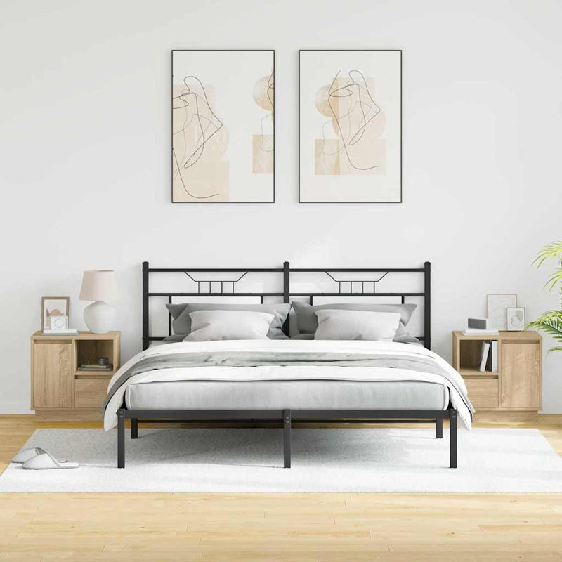 vidaXL Éjjeliszekrény 2 pcs sonoma tölgy 50 x 34.5 x 50 cm Faanyag