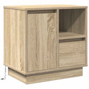 vidaXL Éjjeliszekrény 2 pcs Sonoma tölgy 50 x 34,5 x 50 cm Faanyag