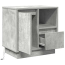 vidaXL Éjjeliszekrény fiókkal Beton Szürke 50 x 34,5 x 50 cm Faanyag