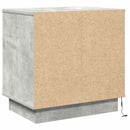 vidaXL Éjjeliszekrény fiókkal Beton Szürke 50 x 34,5 x 50 cm Faanyag