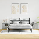 vidaXL Éjjeliszekrény 2 pcs Beton szürke 50 x 34.5 x 50 cm Faanyag