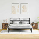 vidaXL Éjjeliszekrény 2 pcs Füstölt tölgy 50 x 34.5 x 50 cm Faanyag