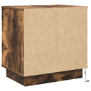 vidaXL Éjjeliszekrény 2 pcs Füstölt tölgy 50 x 34,5 x 50 cm Faanyag