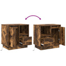 vidaXL Éjjeliszekrény 2 pcs Füstölt tölgy 50 x 34,5 x 50 cm Faanyag