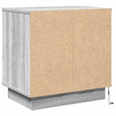 vidaXL Éjjeliszekrény fiókkal 2 pcs Szürke 50 x 34,5 x 50 cm Faanyag