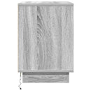 vidaXL Éjjeliszekrény fiókkal 2 pcs Szürke 50 x 34,5 x 50 cm Faanyag