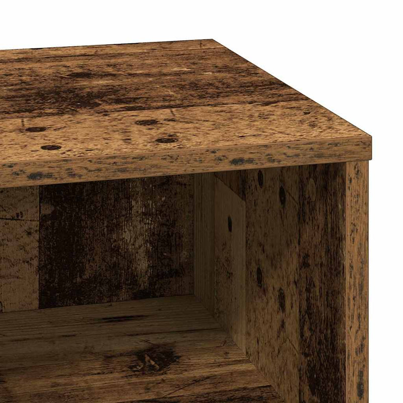 vidaXL Éjjeliszekrény fiókkal 2 pcs Öreg fa 50 x 34.5 x 50 cm Faanyag