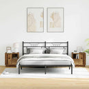 vidaXL Éjjeliszekrény fiókkal 2 pcs Öreg fa 50 x 34.5 x 50 cm Faanyag