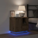 vidaXL Éjjeliszekrény 2 pcs kézműves tölgy 50 x 34.5 x 50 cm Faanyag