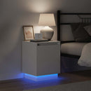 vidaXL Éjjeliszekrény tartalmaz Fehér 39 x 34,5 x 50 cm Faanyag