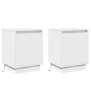 vidaXL Éjjeliszekrény tartalmaz 2 pcs Fehér 39 x 34,5 x 50 cm Faanyag
