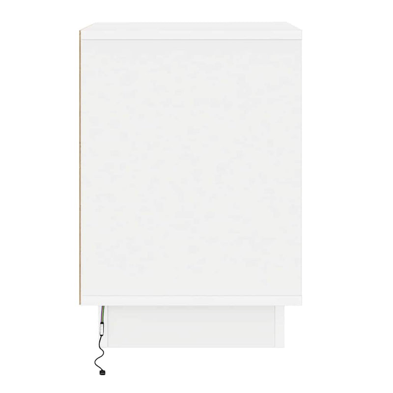vidaXL Éjjeliszekrény tartalmaz 2 pcs Fehér 39 x 34,5 x 50 cm Faanyag