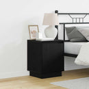 vidaXL Éjjeliszekrény 2 pcs Fekete tölgy 39 x 34,5 x 50 cm Faanyag