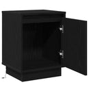 vidaXL Éjjeliszekrény 2 pcs Fekete tölgy 39 x 34,5 x 50 cm Faanyag