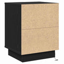 vidaXL Éjjeliszekrény 2 pcs Fekete tölgy 39 x 34,5 x 50 cm Faanyag