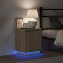 vidaXL Éjjeliszekrény tartalmaz sonoma tölgy 39 x 34,5 x 50 cm Faanyag