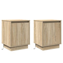 vidaXL Éjjeliszekrény 2 pcs Sonoma tölgy 39 x 34,5 x 50 cm Faanyag