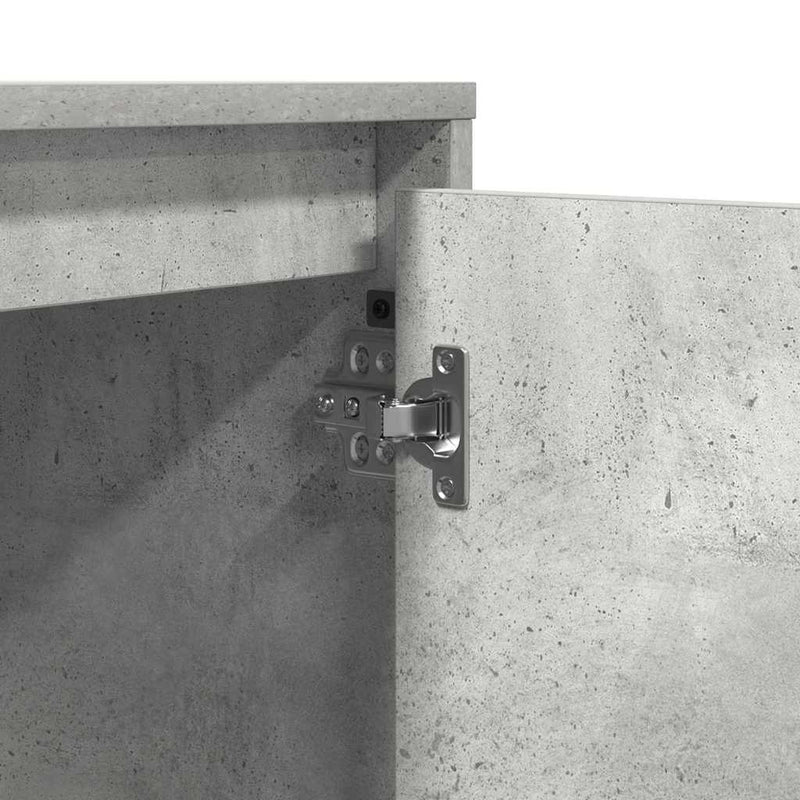 vidaXL Éjjeliszekrény tartalmaz Beton szürke 39 x 34,5 x 50 cm Faanyag