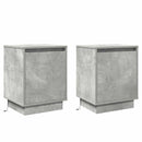 vidaXL Éjjeliszekrény 2 pcs Beton szürke 39 x 34,5 x 50 cm Faanyag