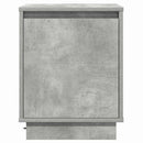 vidaXL Éjjeliszekrény 2 pcs Beton Szürke 39 x 34,5 x 50 cm Faanyag