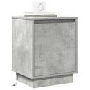 vidaXL Éjjeliszekrény 2 pcs Beton Szürke 39 x 34,5 x 50 cm Faanyag