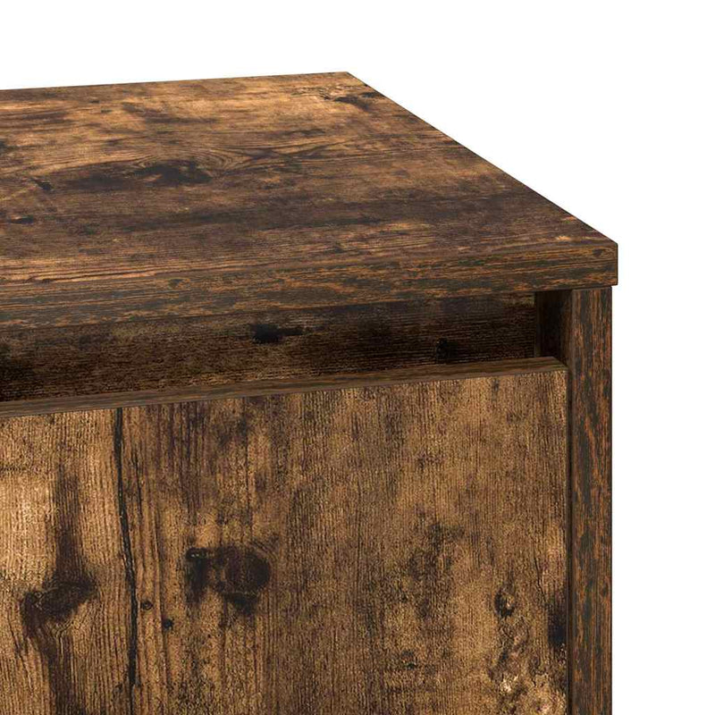 vidaXL Éjjeliszekrény 2 pcs Füstölt tölgy 39 x 34,5 x 50 cm Faanyag