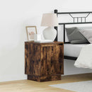 vidaXL Éjjeliszekrény 2 pcs Füstölt tölgy 39 x 34,5 x 50 cm Faanyag