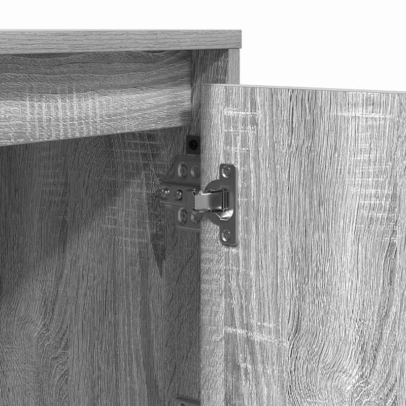 vidaXL Éjjeliszekrény tartalmaz Szürke 39 x 34,5 x 50 cm Faanyag