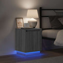 vidaXL Éjjeliszekrény tartalmaz Szürke 39 x 34,5 x 50 cm Faanyag