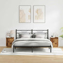 vidaXL Éjjeliszekrény 2 pcs Régi fa 39 x 34,5 x 50 cm Faanyag