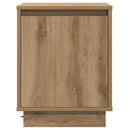 vidaXL Éjjeliszekrény 2 pcs kézműves tölgy 39 x 34,5 x 50 cm Faanyag