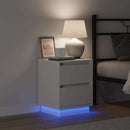 vidaXL Éjjeliszekrény fiókkal Fehér 39 x 34,5 x 50 cm Faanyag